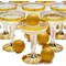 Juvale 20-Piece Party Champagne Pong Game Set for Indoor and Outdoor Gatherings, 12 Gold Foil Glasses & 8 Balls